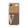 Premium Square Case with MagSafe［ Original - initial two tone - V brown ］