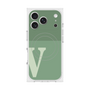 Premium Square Case with MagSafe［ Original - initial two tone - V green ］