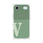 Premium Square Case with MagSafe［ Original - initial two tone - V green ］