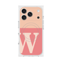 Premium Square Case with MagSafe［ Original - initial two tone - W pink ］