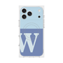 Premium Square Case with MagSafe［ Original - initial two tone - W blue ］