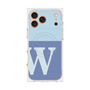 Premium Square Case with MagSafe［ Original - initial two tone - W blue ］