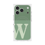 Premium Square Case with MagSafe［ Original - initial two tone - W green ］