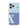 Premium Square Case with MagSafe［ Original - initial two tone - X blue ］