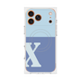 Premium Square Case with MagSafe［ Original - initial two tone - X blue ］