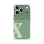 Premium Square Case with MagSafe［ Original - initial two tone - X green ］