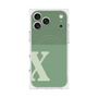 Premium Square Case with MagSafe［ Original - initial two tone - X green ］