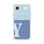 Premium Square Case with MagSafe［ Original - initial two tone - Y blue ］