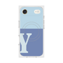 Premium Square Case with MagSafe［ Original - initial two tone - Y blue ］