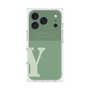 Premium Square Case with MagSafe［ Original - initial two tone - Y green ］