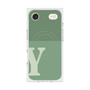 Premium Square Case with MagSafe［ Original - initial two tone - Y green ］