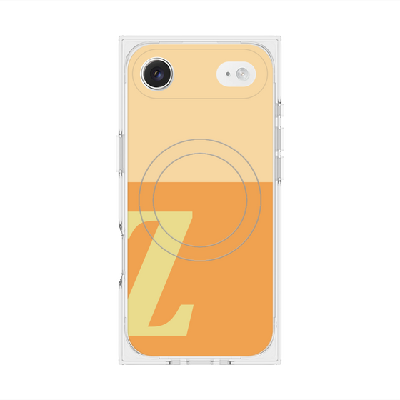 Premium Square Case with MagSafe［ Original - initial two tone - Z orange ］