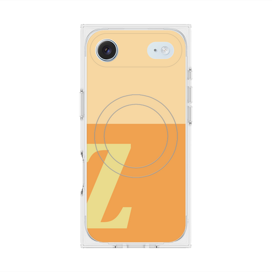 Premium Square Case with MagSafe［ Original - initial two tone - Z orange ］