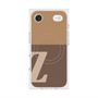 Premium Square Case with MagSafe［ Original - initial two tone - Z brown ］