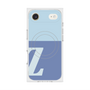 Premium Square Case with MagSafe［ Original - initial two tone - Z blue ］