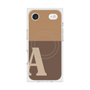Premium Square Case with MagSafe［ Original - initial two tone - A brown ］
