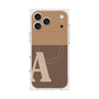 Premium Square Case with MagSafe［ Original - initial two tone - A brown ］