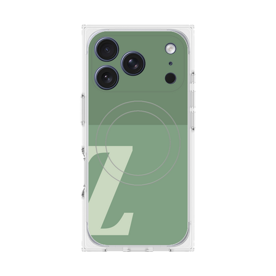 Premium Square Case with MagSafe［ Original - initial two tone - Z green ］