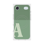 Premium Square Case with MagSafe［ Original - initial two tone - A green ］