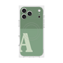 Premium Square Case with MagSafe［ Original - initial two tone - A green ］