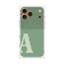 Premium Square Case with MagSafe［ Original - initial two tone - A green ］