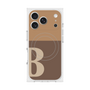 Premium Square Case with MagSafe［ Original - initial two tone - B brown ］