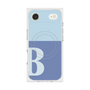 Premium Square Case with MagSafe［ Original - initial two tone - B blue ］