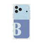 Premium Square Case with MagSafe［ Original - initial two tone - B blue ］