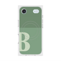 Premium Square Case with MagSafe［ Original - initial two tone - B green ］