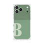 Premium Square Case with MagSafe［ Original - initial two tone - B green ］