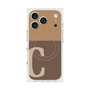 Premium Square Case with MagSafe［ Original - initial two tone - C brown ］
