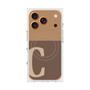 Premium Square Case with MagSafe［ Original - initial two tone - C brown ］