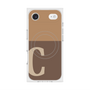 Premium Square Case with MagSafe［ Original - initial two tone - C brown ］