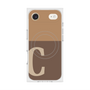 Premium Square Case with MagSafe［ Original - initial two tone - C brown ］