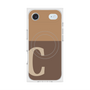 Premium Square Case with MagSafe［ Original - initial two tone - C brown ］