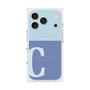 Premium Square Case with MagSafe［ Original - initial two tone - C blue ］