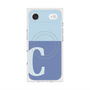 Premium Square Case with MagSafe［ Original - initial two tone - C blue ］