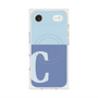Premium Square Case with MagSafe［ Original - initial two tone - C blue ］