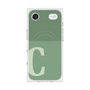 Premium Square Case with MagSafe［ Original - initial two tone - C green ］