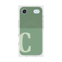Premium Square Case with MagSafe［ Original - initial two tone - C green ］