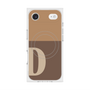 Premium Square Case with MagSafe［ Original - initial two tone - D brown ］