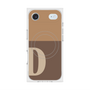 Premium Square Case with MagSafe［ Original - initial two tone - D brown ］