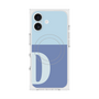 Premium Square Case with MagSafe［ Original - initial two tone - D blue ］