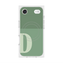 Premium Square Case with MagSafe［ Original - initial two tone - D green ］