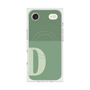 Premium Square Case with MagSafe［ Original - initial two tone - D green ］