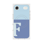 Premium Square Case with MagSafe［ Original - initial two tone - F blue ］