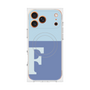 Premium Square Case with MagSafe［ Original - initial two tone - F blue ］