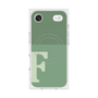 Premium Square Case with MagSafe［ Original - initial two tone - F green ］