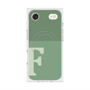Premium Square Case with MagSafe［ Original - initial two tone - F green ］