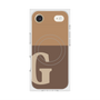 Premium Square Case with MagSafe［ Original - initial two tone - G brown ］